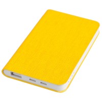Универсальный аккумулятор "Provence" (5000mAh),желтый, 7,5х12,1х1,1см, искусственная кожа,пл