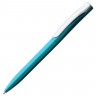Ручка шариковая Pin Silver, голубой металлик - 