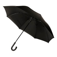 Зонт-трость CAMBRIDGE с ручкой soft-touch, полуавтомат, 100% полиэстер, пластик