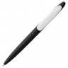 Ручка шариковая Prodir DS5 TRR-P Soft Touch, черная с белым - 