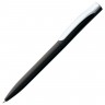 Ручка шариковая Pin Silver, черный металлик - 