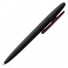 Ручка шариковая Prodir DS5 TRR-P Soft Touch, черная с красным - 