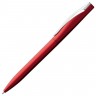 Ручка шариковая Pin Silver, красный металлик - 